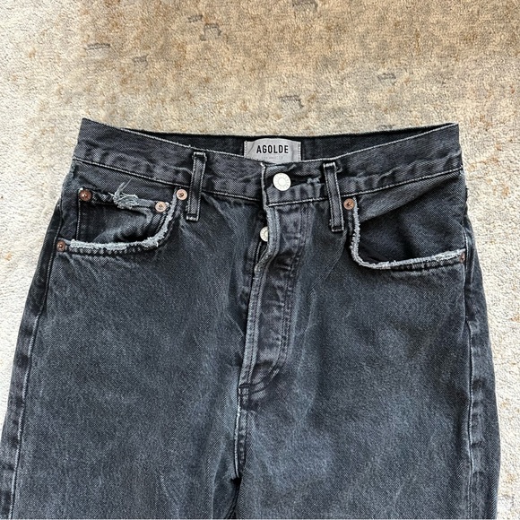 Agolde 90’s Pinch Waist in Black Tea - Picture 6 of 15